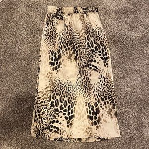 Animal print skirt